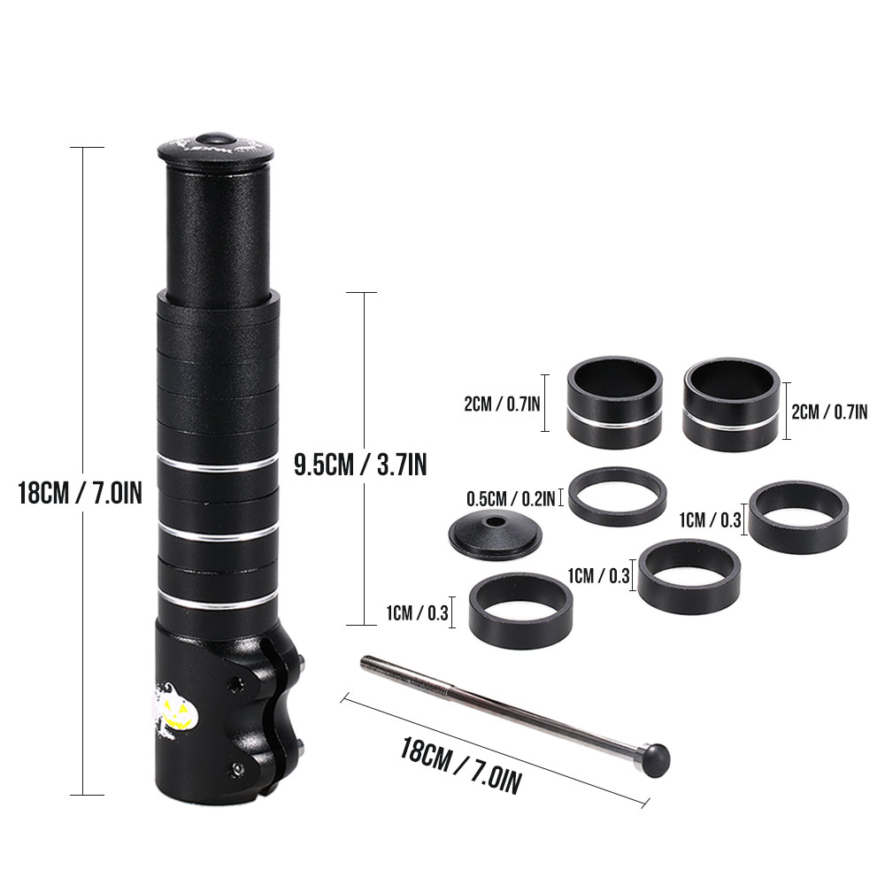 Wake Aluminium Legierung Fahrrad Gabel Vorbau Riser Extender Erweiterung Fahrrad Radfahren Bike Stem Up Raiser Lenker Riser Adapter