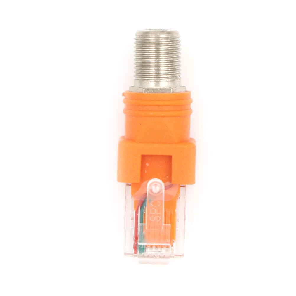 Ein Oder 2 stücke F-Typ Stecker RF Weibliche Zu RJ45 Männlichen Koaxial Barrel Koppler Adapter Coax Adapter, RJ45 Zu RF Stecker