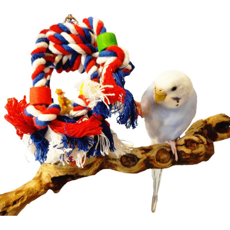 Papegaai Speelgoed Huisdier Vogel Kauwen Touw Funny Bite Resistant Kleurrijke Touw Interactieve Vogelkooi Speelgoed Vogel Speelgoed Klauw Slijpen vogel