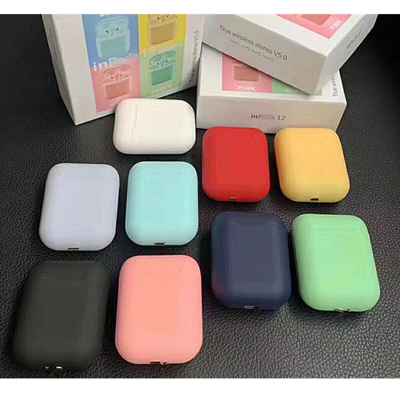 Macaron Inpods 12 UP Version Touch Key Matte Wireless Bluetooth 5.0 Headphones Stereo Earphones Earbuds i11 i12 Tws for Xiaomi