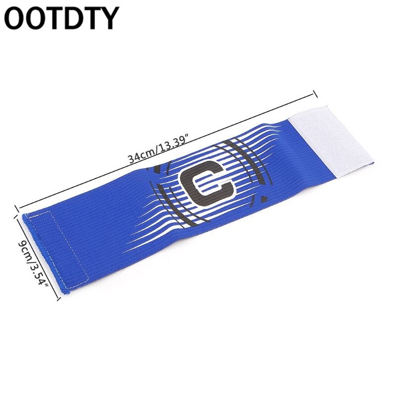 1 Pc Football Captain Armband Elastic Adjustable Arm Band Leader Soccer Competition