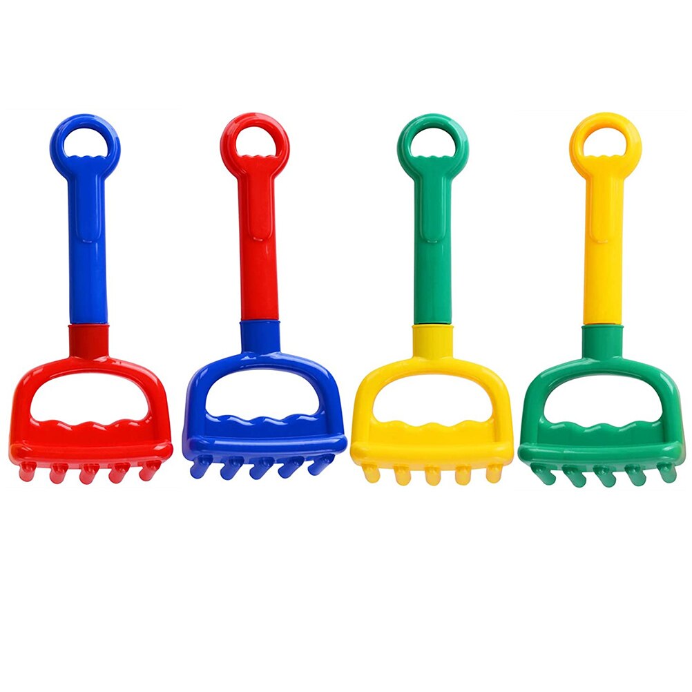 4pcs Beach Sand Shovel Rake Plastic Sand Play Children Playing Sand