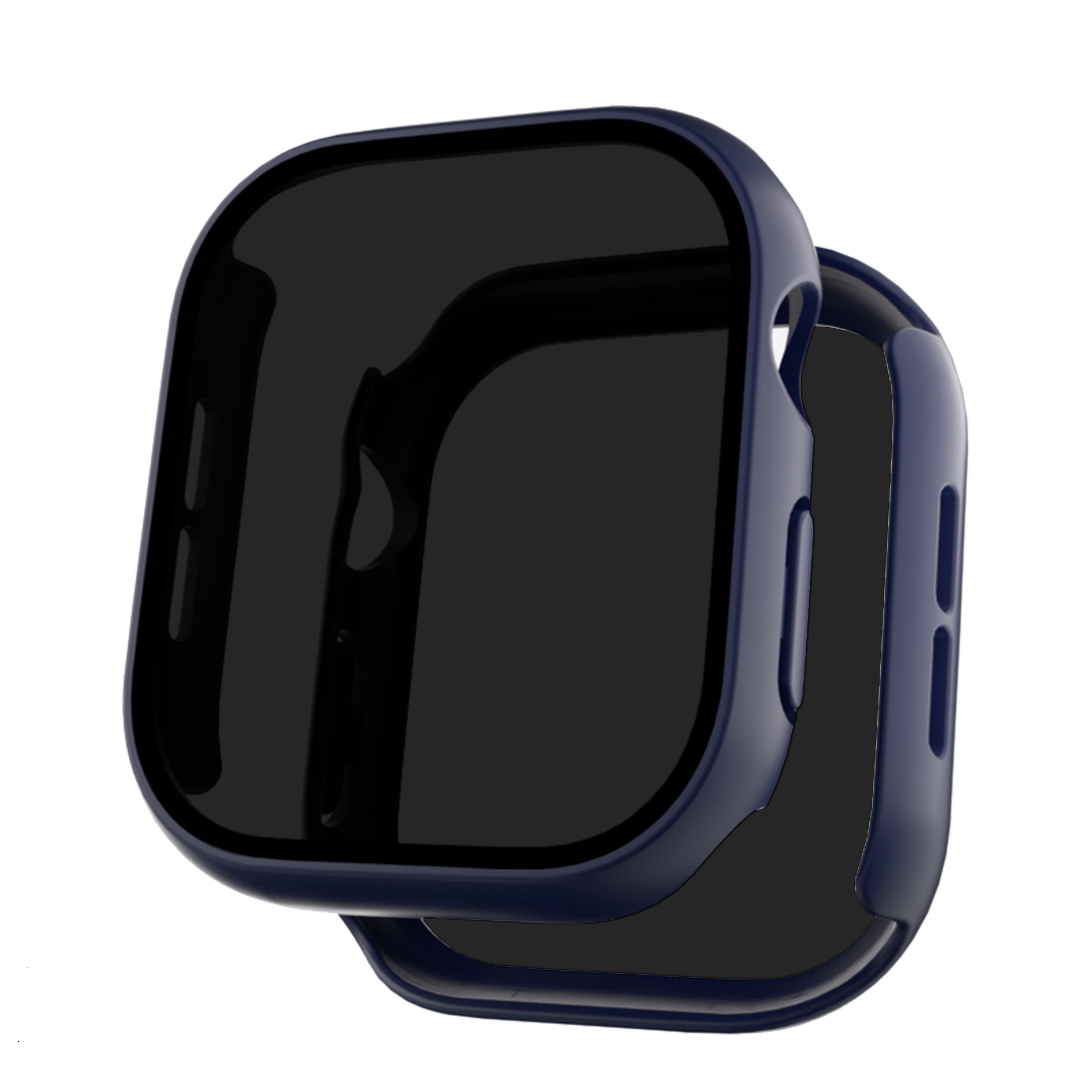 Lasi + kotelo apple watch series 10: 42mm 46mm , yksityisyyttä suojaava näytönsuoja, kova tietokoneen suojakansi iwatch  s10 -lisävarusteille: Sininen / 7 tuumaa ja enemmän