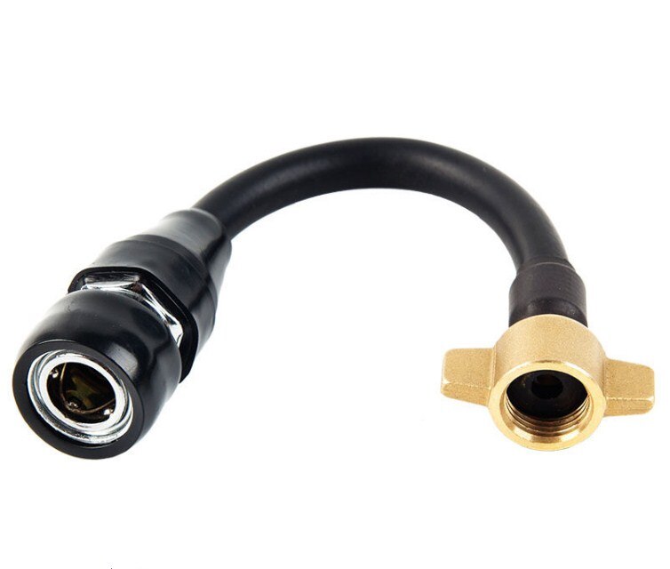 Air pump quick connector conversion tire air nozzle truck air storage tank high-pressure air intake pipe inflatable dust removal: Gold