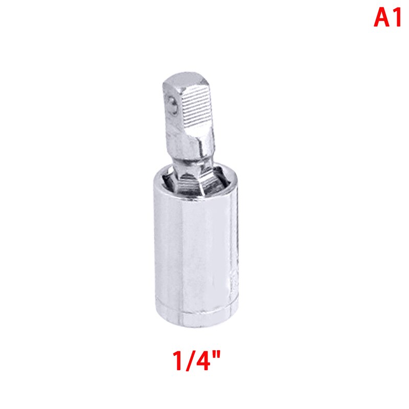 1/4" 3/8" 1/2" Universal Joint Set Ratchet Angle Extension Bar Socket Adapter Manual And Pneumatic 360 Rotary Adapter