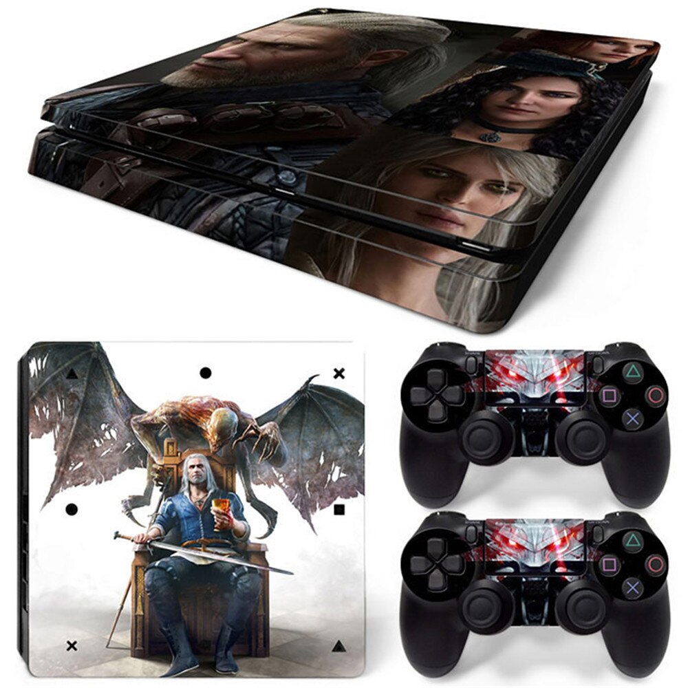 Nuovo Della Copertura Della Protezione Per PS4 Slim S Console & Controller Decalcomania Del Vinile Autoadesivo Della Pelle: TN-PS4Slim-6418