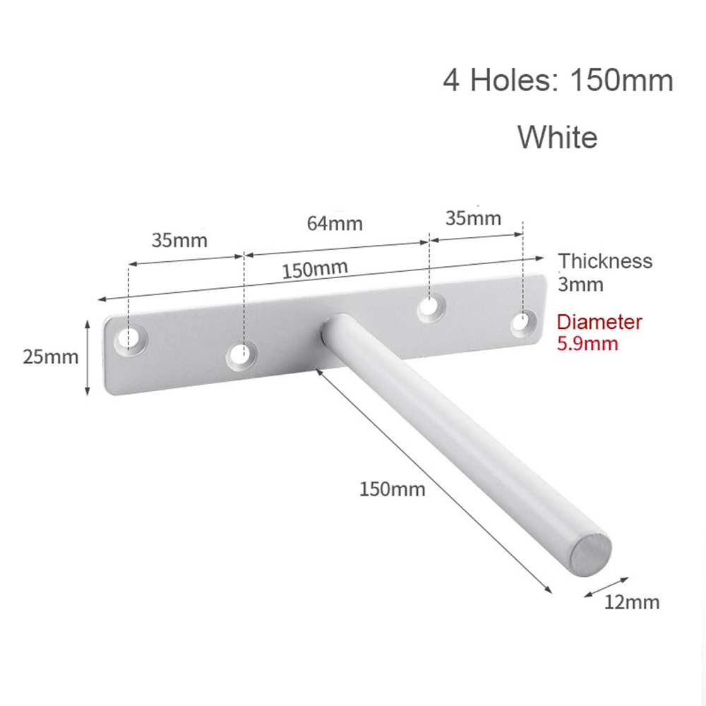 Wall Mount Shelf Storage Shelf Invisible Floating Shelf Metal Brackets Heavy Duty Concealed Hidden Support Furniture Hardware