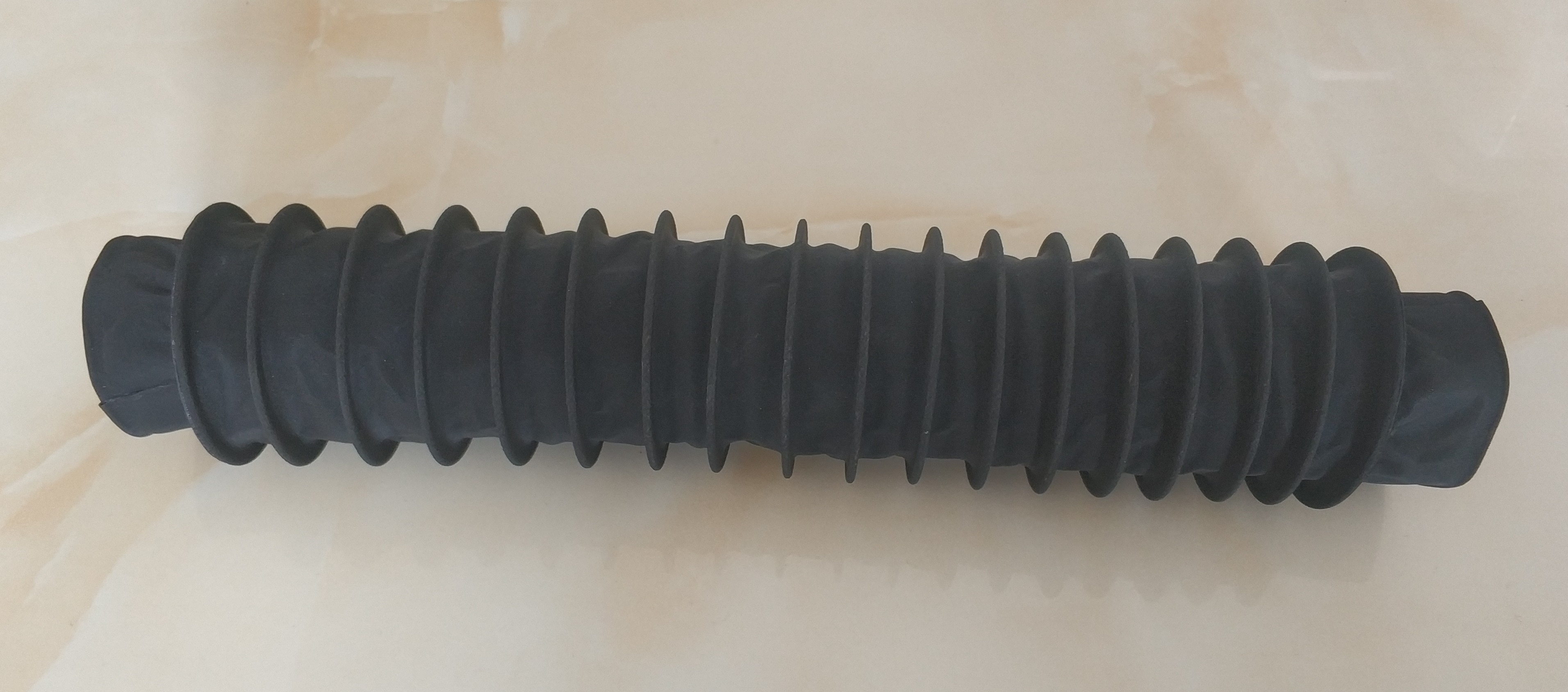 Soufflet de protection circulaire rond pour vis à billes, diamètre intérieur 42mm x Lmax 370mm