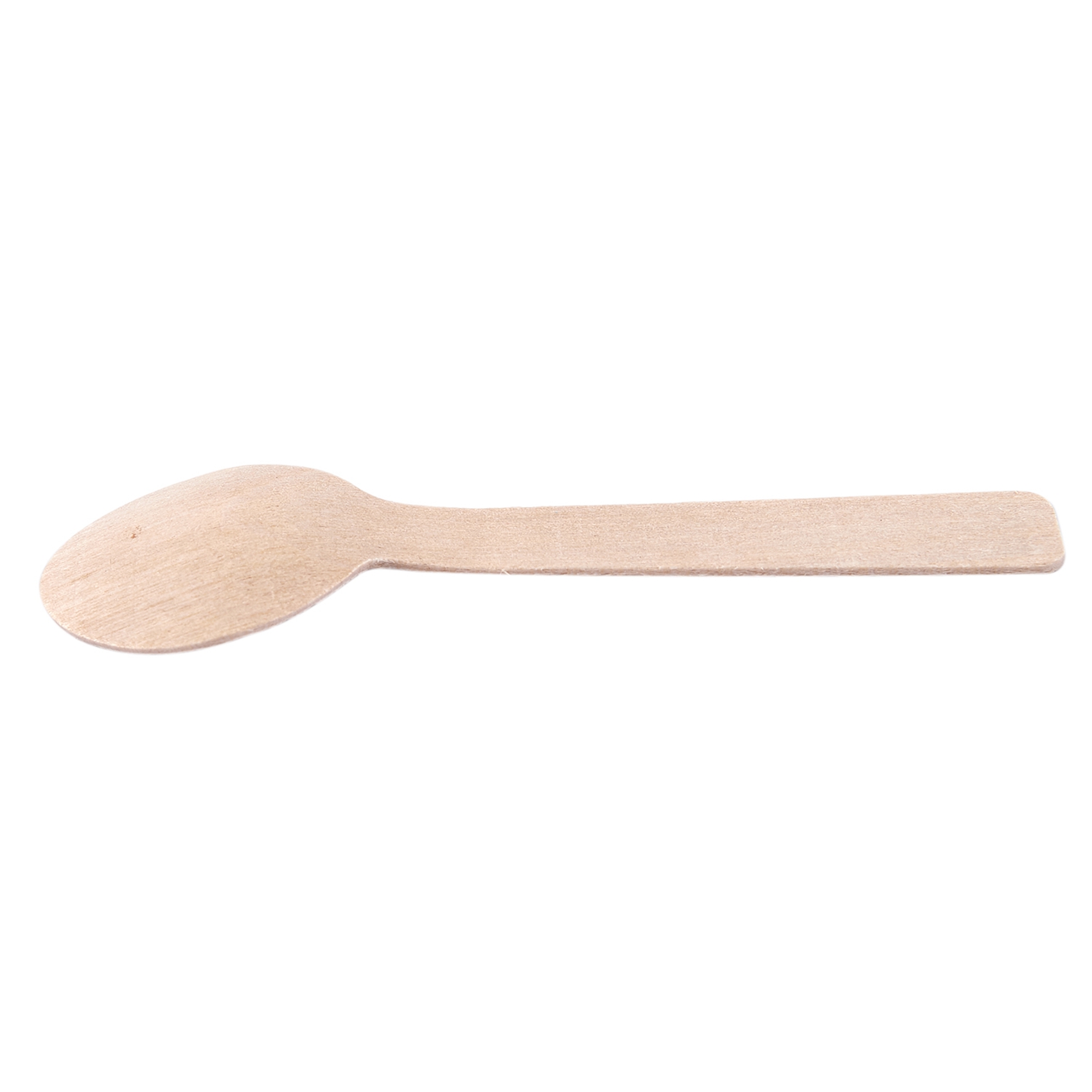 VELIF-200Pcs Disposable Wooden Spoon Mini Ice Cream Spoon Wood Western Dessert Scoop Wedding Party Tableware
