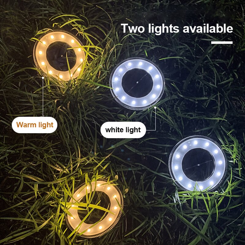 1-4 Pack 12 LED Solar- Garten Lichter draussen Solar- angetrieben Lampe Laterne IP65 Landschaft Beleuchtung Für Weg Terrasse hof Rasen Dekor