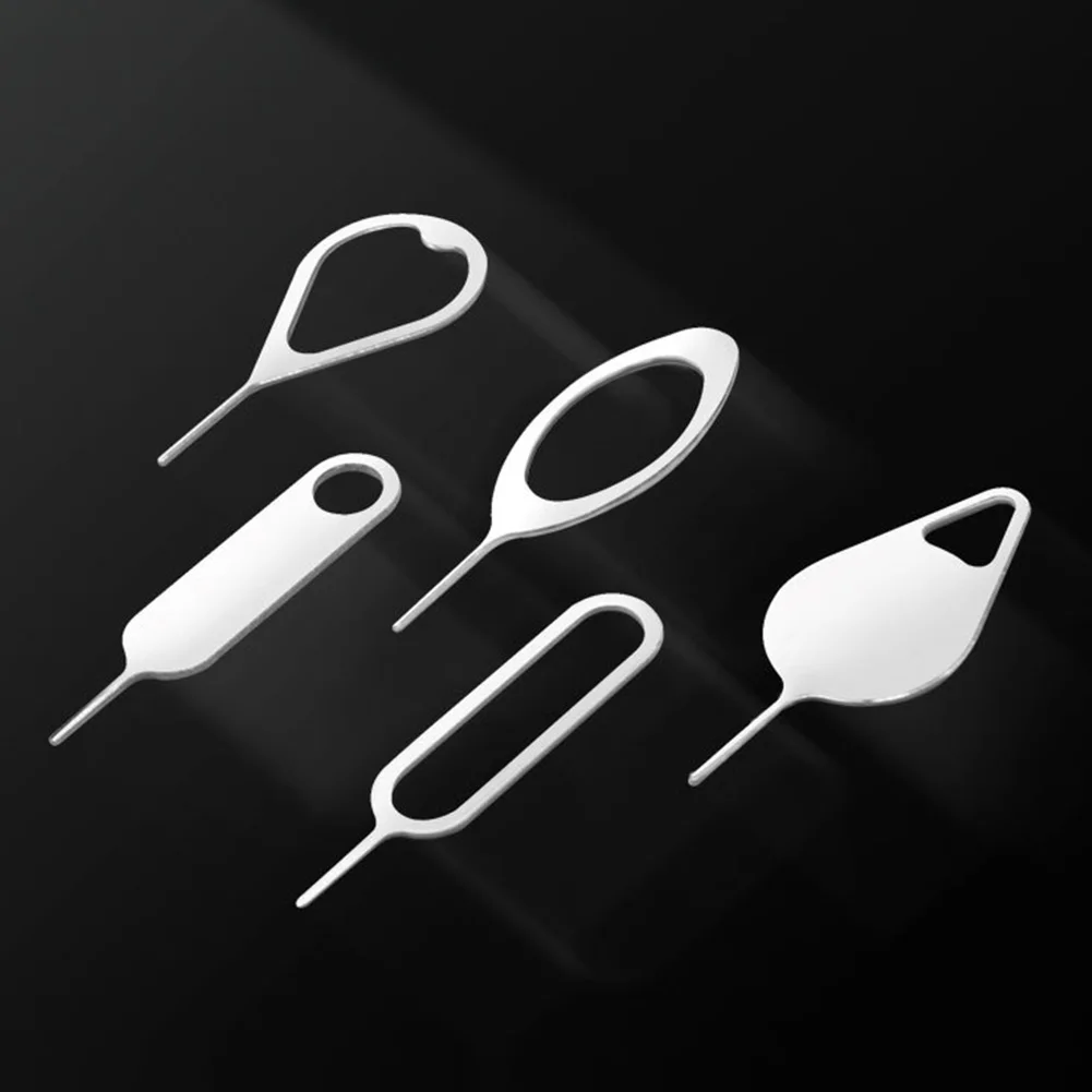 20pcs Universal Sim Card Stainless Steel Needle Tray Removal Eject Pin Key Tool Opener Ejector Mobile Phone Sim Card Remover Pin