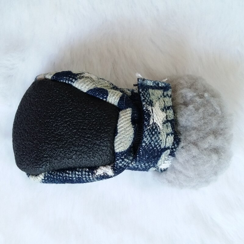 Pet Dog Boots Shoes for Chihuahua Winter Warm Snow Boots for Small Dogs Cats Anti Slip Zipper Casual Pet Shoes Puppy Sneakers