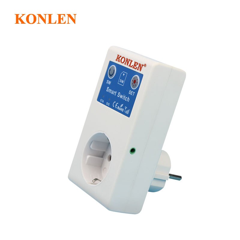 16A GSM Temperature Controller Socket Power Off Alarm Home Smart Relay Switch Intelligent SMS Outlet Remote Control Gate Opener
