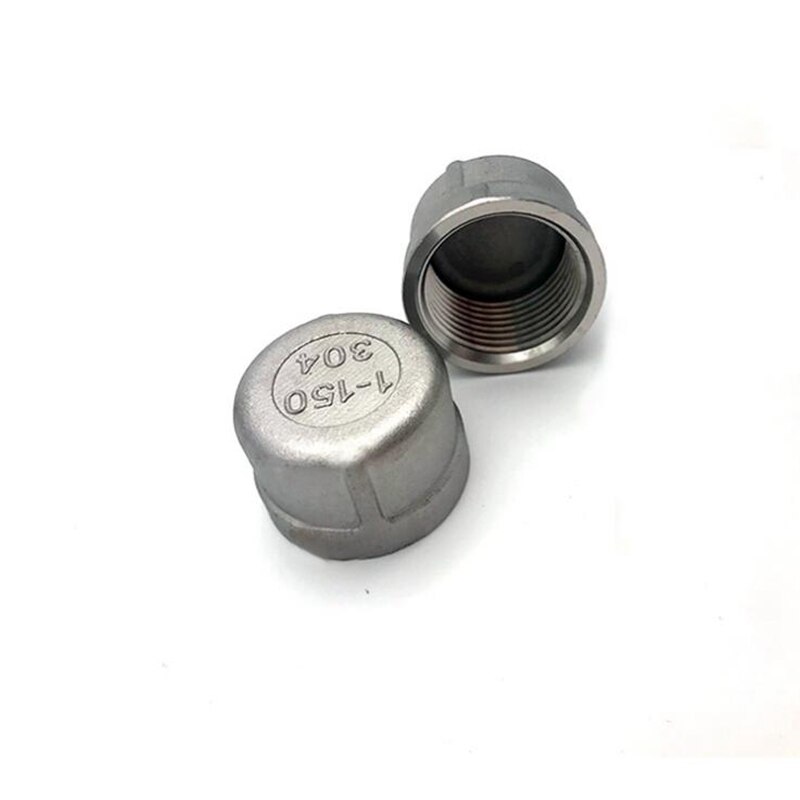 Tapón de extremo redondo BSP de acero inoxidable 1/8, accesorio de tubería de agua DN6-DN50, 304 &#39;&#39; - 2&#39;&#39;