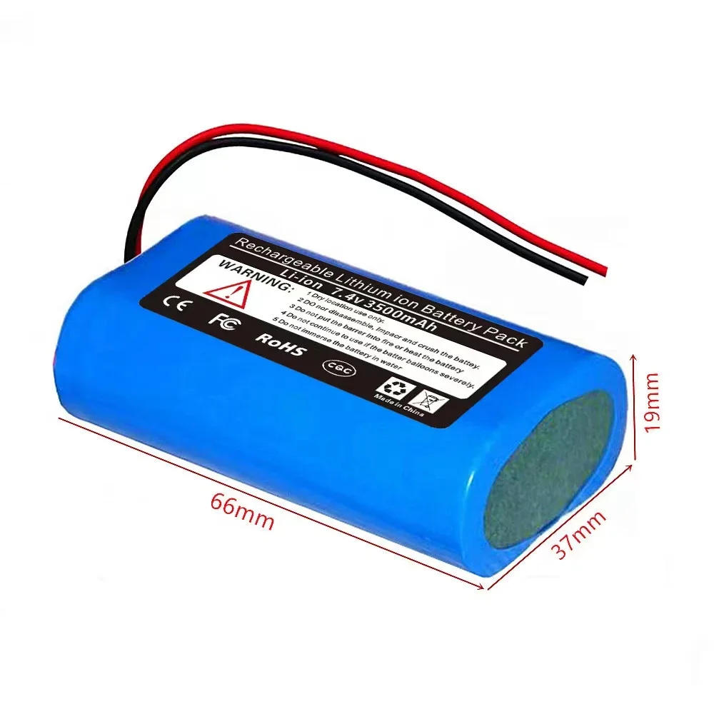 Akumulator litowo-jonowy 18650 7,4 V 3500 mAh z płytką zabezpieczającą PCB