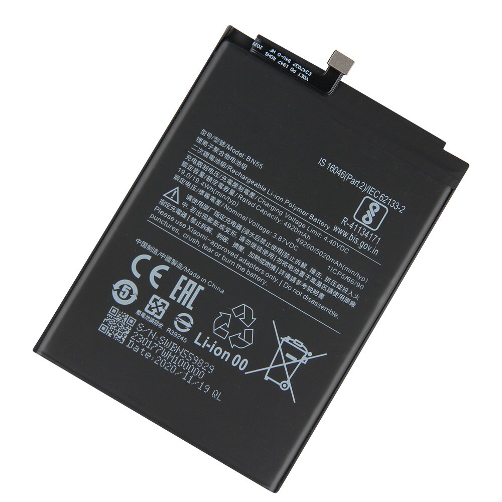 BN53 BN54 BN55 batteria del telefono per Redmi Nota 9S Redmi Nota 9 Redmi Nota 9pro batteria Nota9 pro