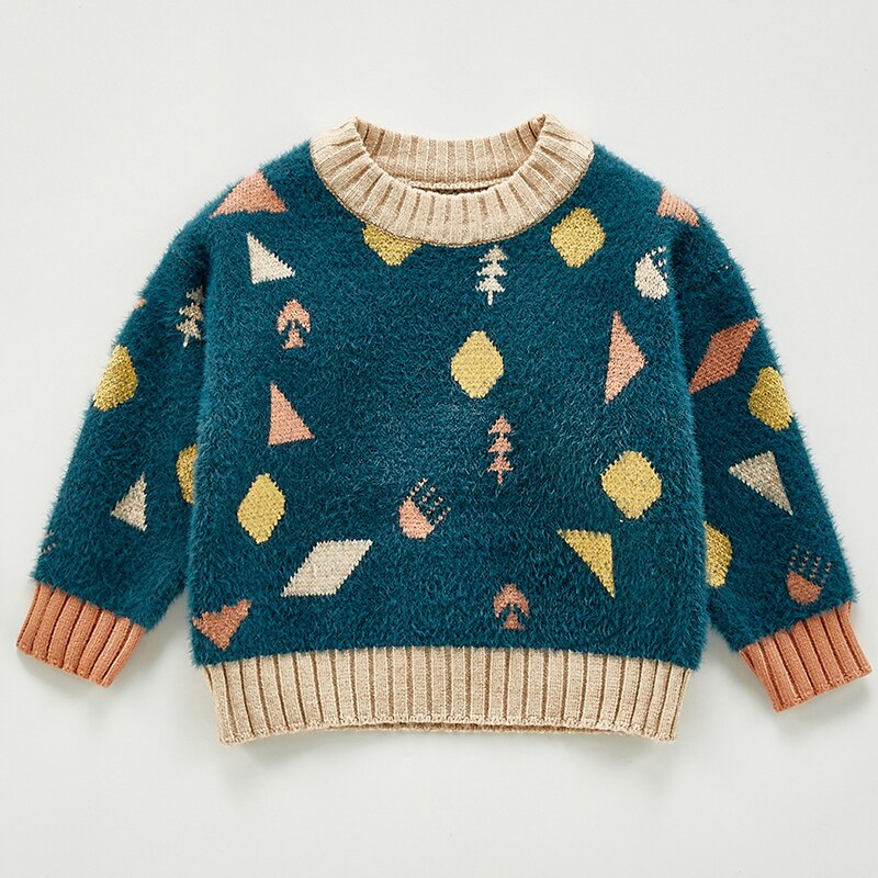 Sodawn Herfst Wnter Leuke Trui Tops Kinderen Bovenkleding Baby Meisje Kleding Baby Boy Kleding Voor 6-24M: BD1010 GREEN / 24M