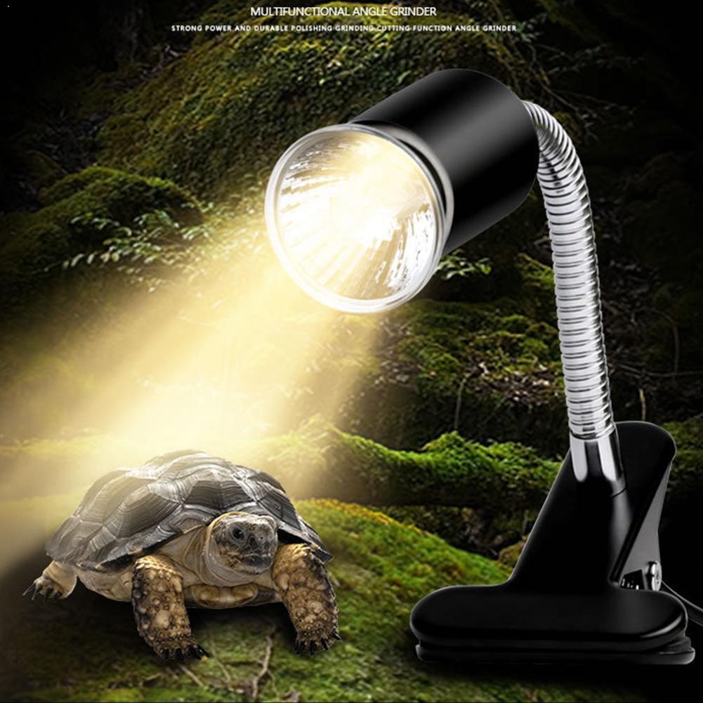 Flexibele Reptiel Hagedis Schildpad Koesteren Warmte Licht Lamp Bureau Uv Clip Houder Flexibele Graden Lamp 360 Houder Lamp O1N6