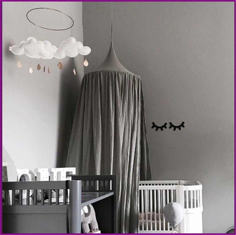 Moustiquaire bébé lit baldaquin tente rideau suspendu dôme literie fille princesse moustiquaire chambre décor pour bébé literie accessoires