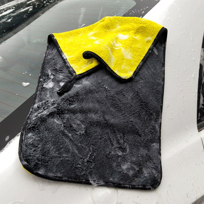 Lavage de voiture Microfibre Nettoyage Chiffon de séchage Ourlet