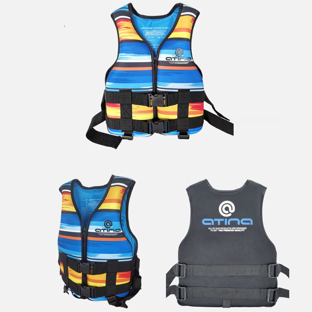 Kids Swim Life Vest Neoprene Water Sports Buoyancy Jacket Swimming Vest for Boating Surfing Kayak Motorboats Drifting Ski