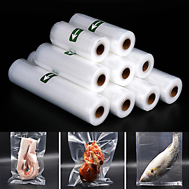 Sacs en plastique pour emballage sous vide alimentaire, 500CM, pour conserver les aliments frais, sacs de Compression scellés, Organization du stockage de cuisine