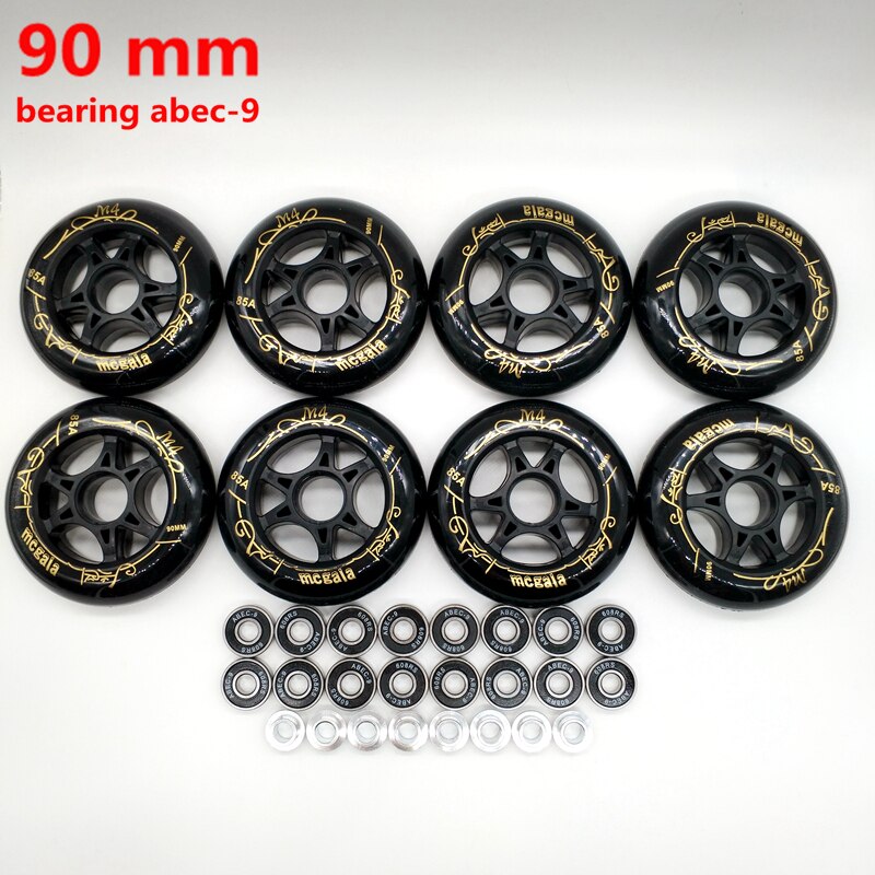 speed wheel 90 mm 85 A 84 A black bearing abec-9