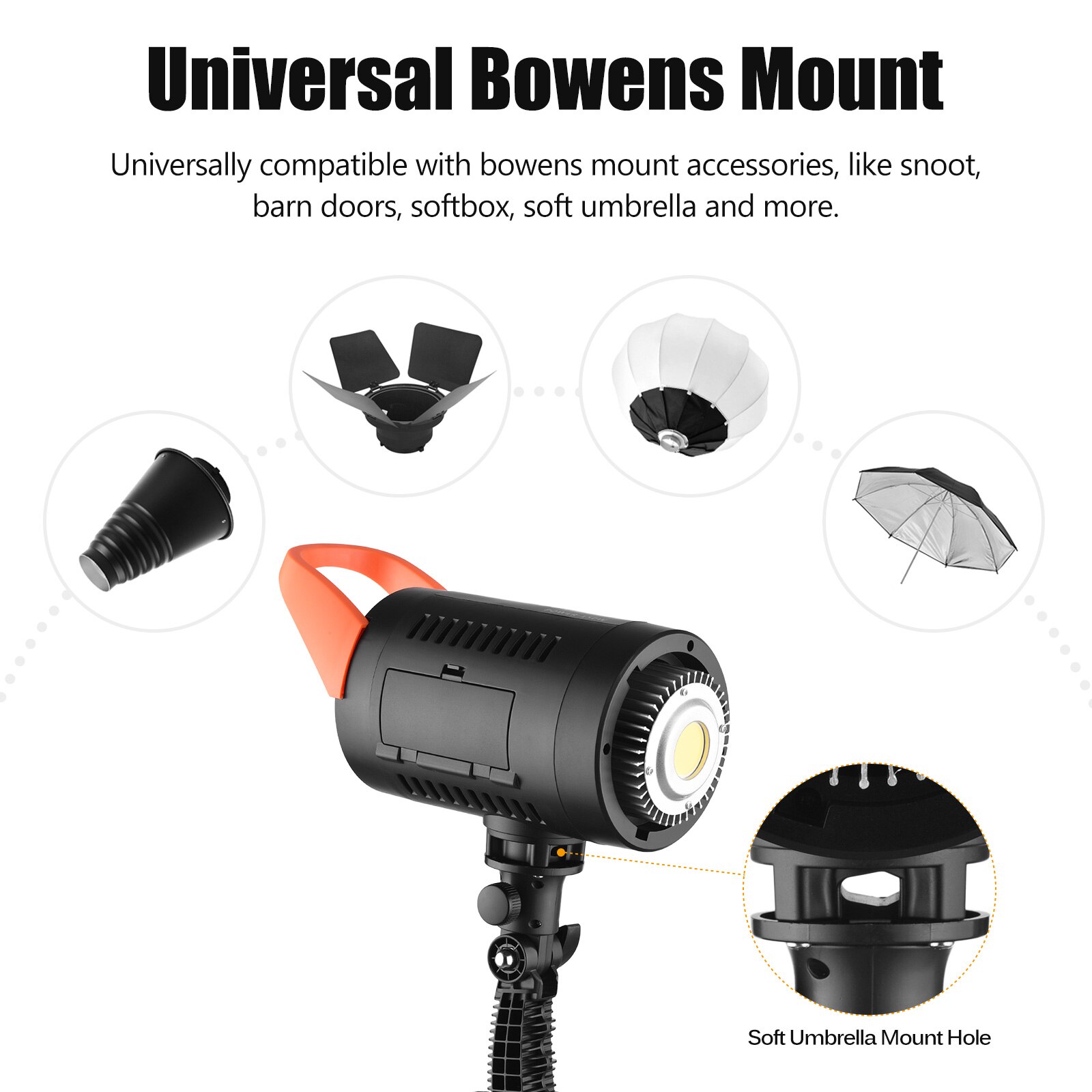 100W LED Video Licht 5600K Studio Lichter Dimmbare Bowens Berg Kontinuierliche Licht Reflektor Fernbedienung für Hochzeit Fotografie