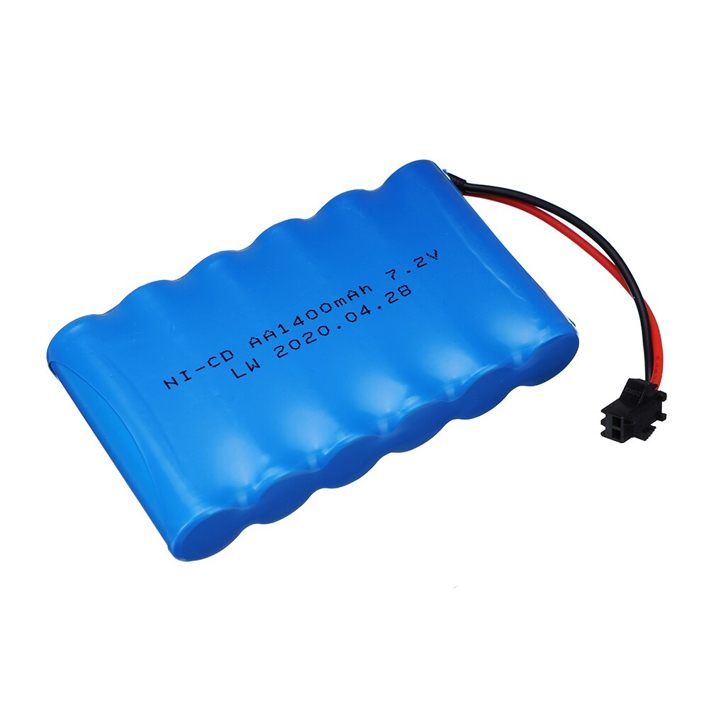 7.2 V 1400 mAh Ni-Mh batteria ricaricabile spina SM con caricabatterie per RC Camion RC auto RC barca del RC serbatoio parti nimh AA 7.2 v 1400 mah