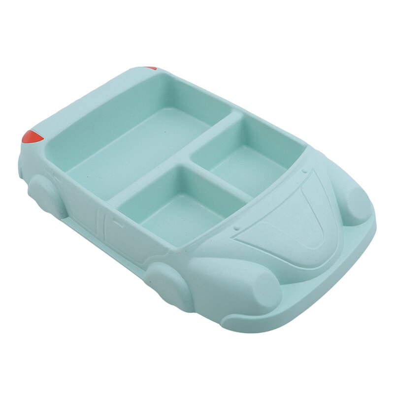 Voiture dessin animé outil de cuisine ménager | Vaisselle pour enfants, vaisselle en Fiber de bambou, assiette de séparation créative bébé collation de fruits, bol de riz: green