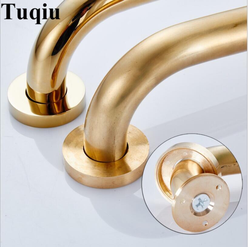 Bathroom armrest brass bathroom handle bathtub armrest handrail Grab Bar Gold Hand bar Safety bar