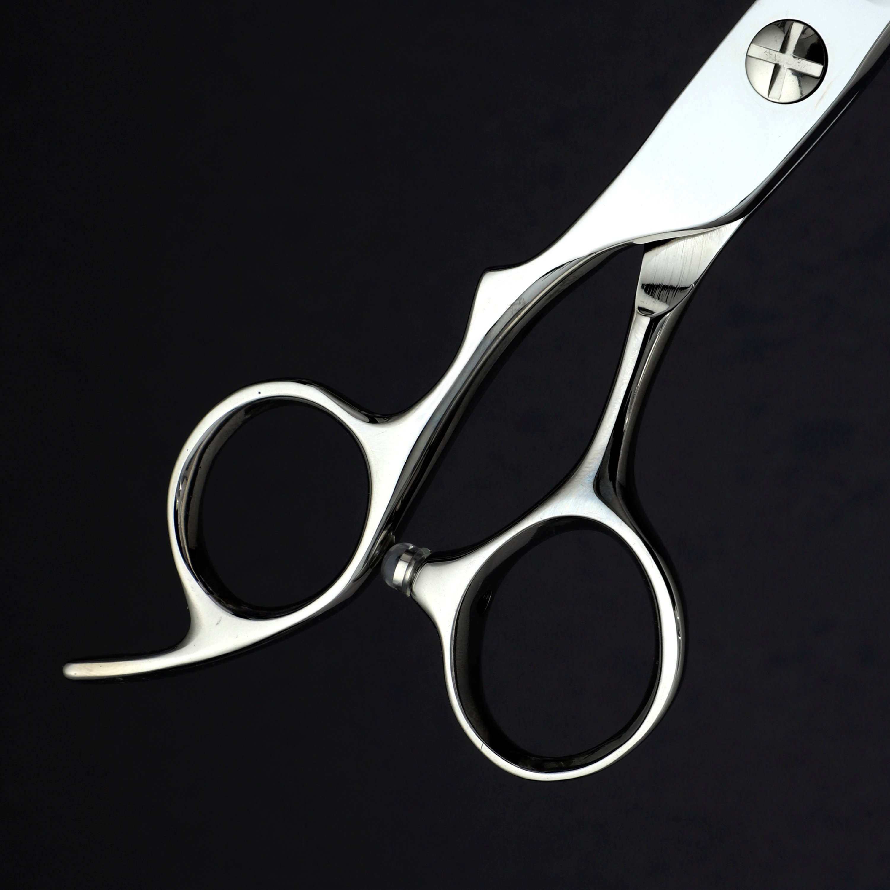 Ciseaux de coiffure main gauche, ciseaux de barbier professionnels, outils de coupe de cheveux de salon de coiffure en acier 440C, ensemble de 6.0-6.5-6.8 pouces