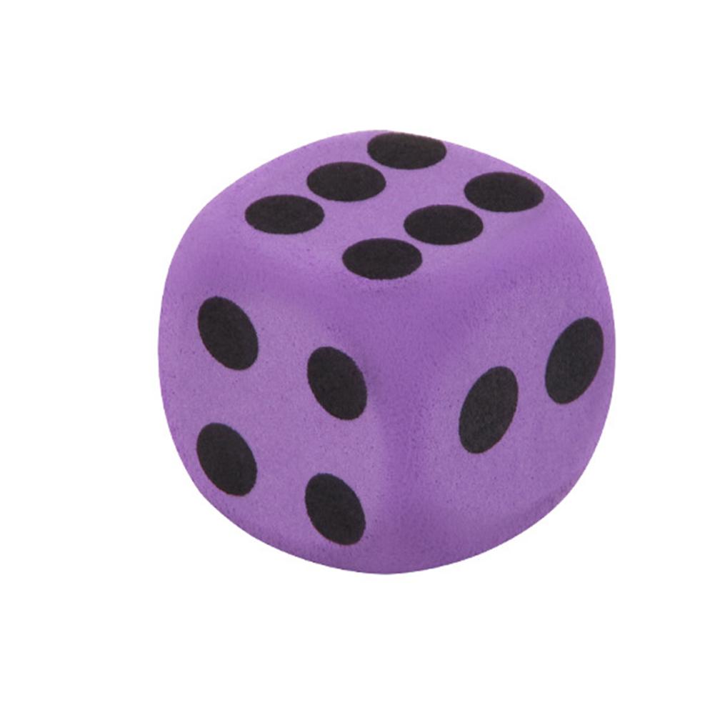 Dado de espuma gigante, dado de espuma EVA, juguete de en casa de bloques morados, juego de bloques gigantes para jugar a los dados, juego de juguetes para , Premio para niños: Default Title
