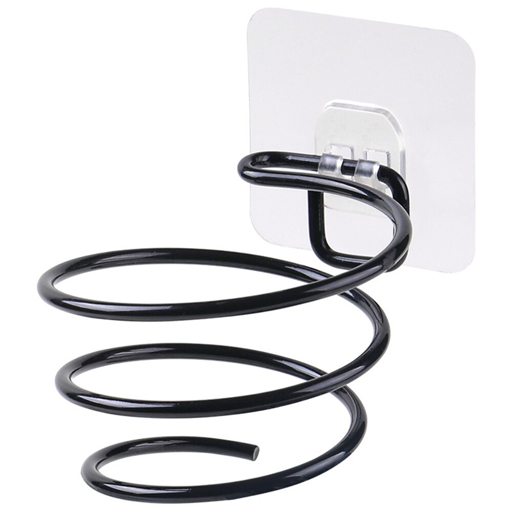 1Pc Bathroom Meat Hair Dryer Holder Rack Blower Rail Frame Stand Rest Bathroom Shelves Hair Salon Shelves Storage: Black