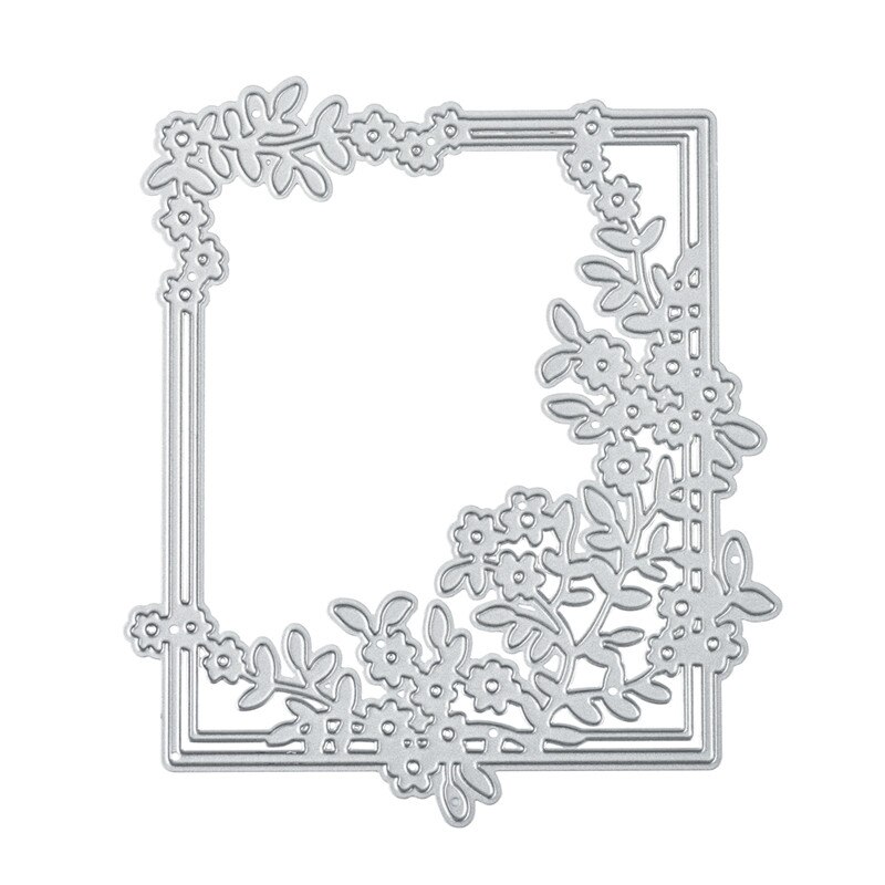 Kokorosa Flower Frame Dies Metal Cutting Dies for Card Making Scrapbooking Embossing Cuts Stencil Background Dies