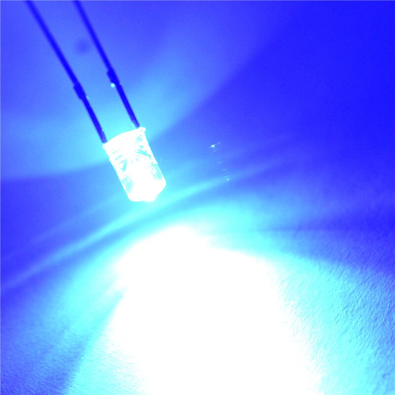 YongYeTaiLED light-emitting diode 3MM platte headless wit blauw licht blauw