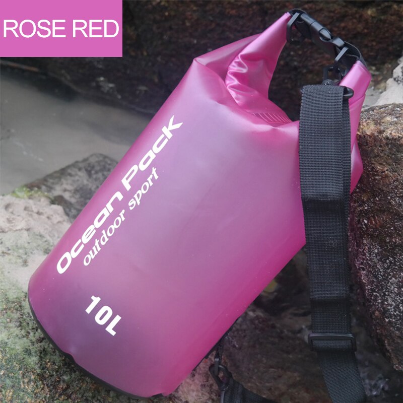 Na świeżym powietrzu 5L 10L 15L 20L worek wodoszczelny Dry Bag opakowanie worek basen Rafting kajak rzeki kajakarstwa Trekking pływający żeglarstwo wodoodporna: Rose Red-20L