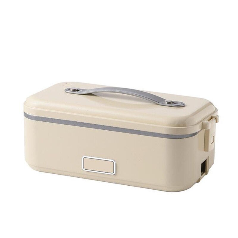 Double-layer Lunch Box Food Container Portable Electric Heating Insulation Dinnerware Food Storage Container Bento Lunch Box: single layer yellow
