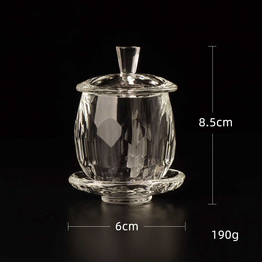Tasse bouddhiste, bol de méditation Zen, bocaux en verre de cristal, bouteille de trône de fer Lotus, décorations pour la maison
