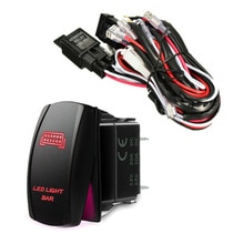 Car Wiring Harness Kit Red LED Work Light Bar Toggle Rocker Switch + 40A Relay Wiring Harness Kit 12V: LED Light Bar