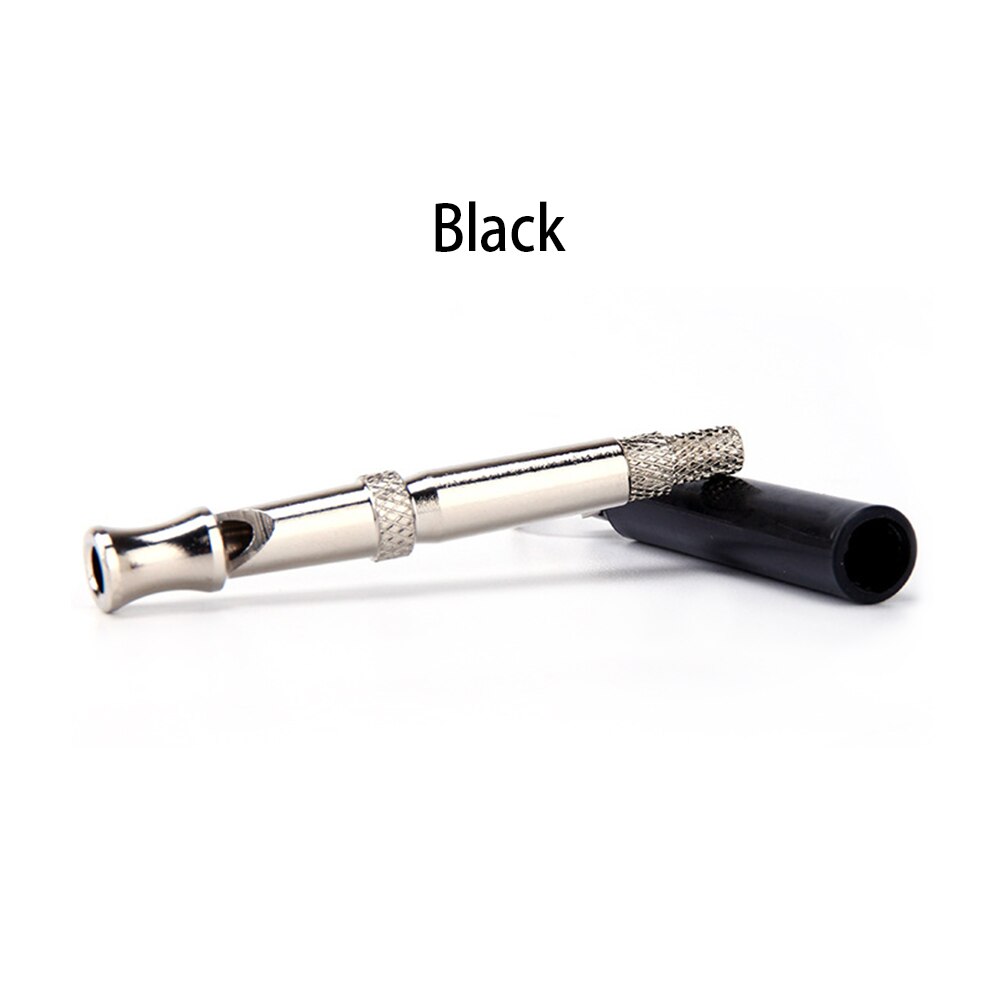 Mascota ultrasónico sonido perro entrenamiento silbato flauta llavero portátil perro silbato ajustable perro flauta suministros para mascotas: Black