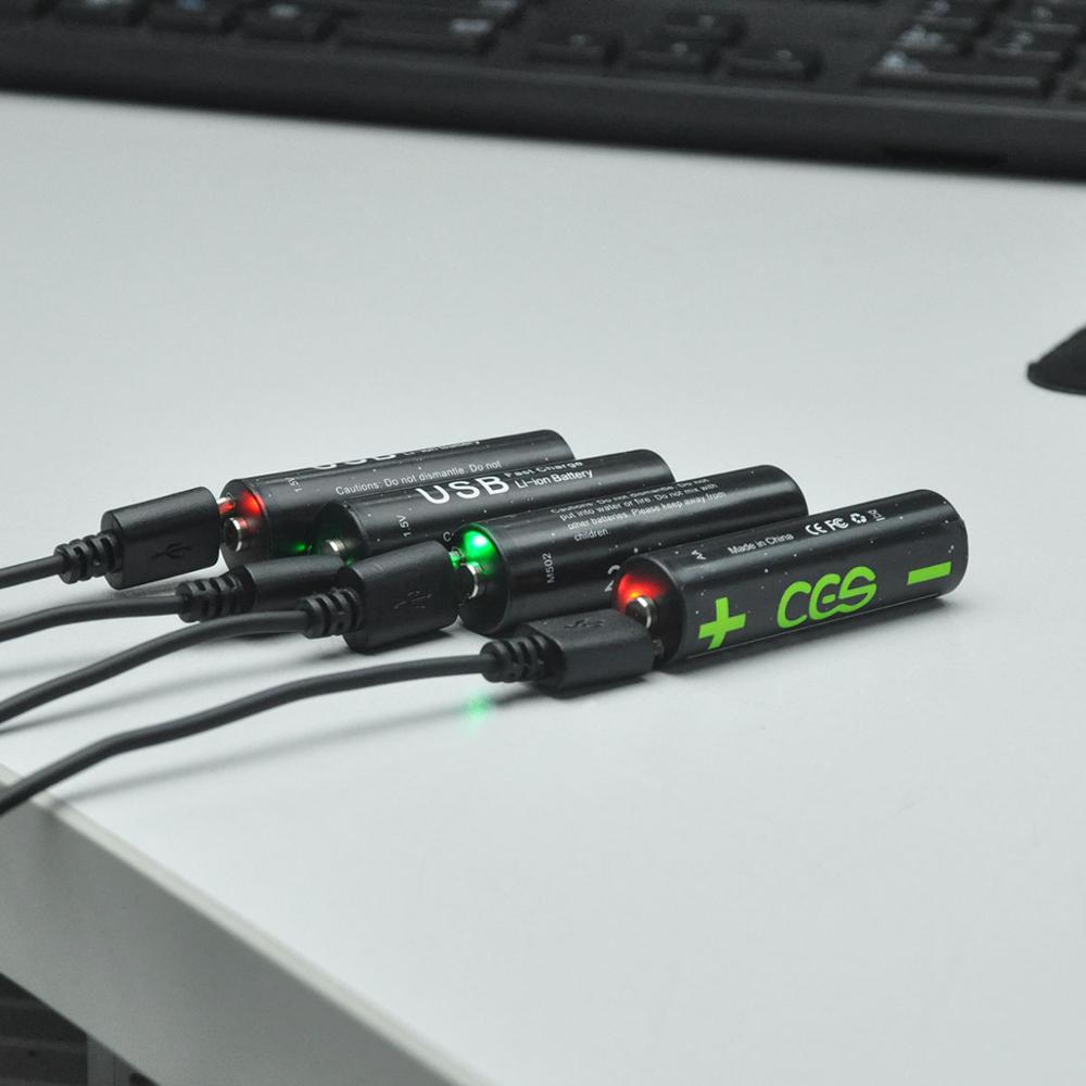 USB Batteries 1.5V AA 2775mWh Li-polymer li-po Rechargeable lithium li-ion Battery