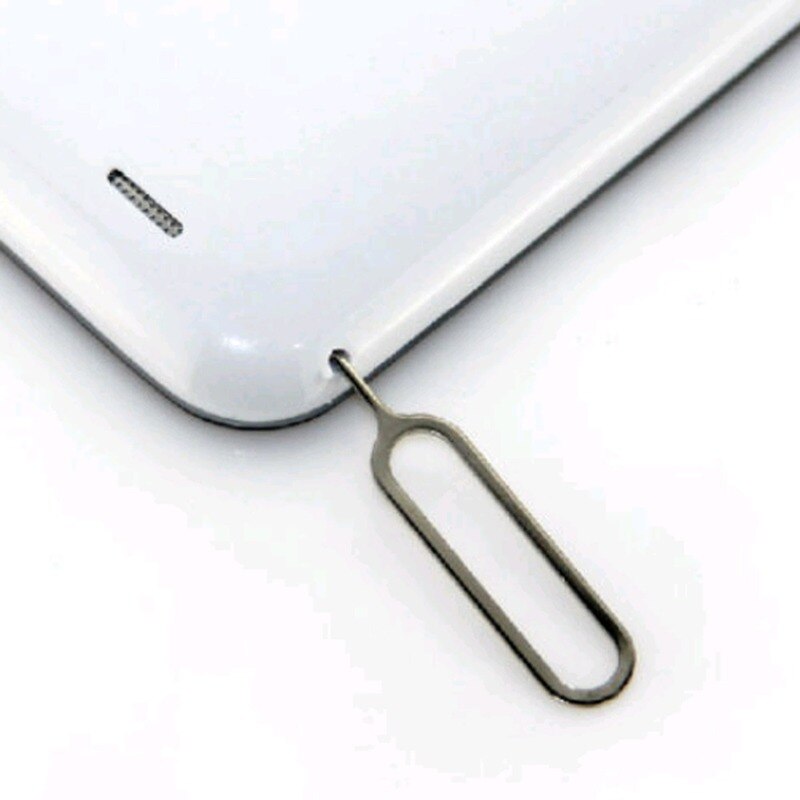 50Pcs Eject Sim Card Tray Open Pin Naald Sleutel Tool Sim-kaart Lade Pin Eject Tool Universele Mobiele Telefoon sim Kaarten Accessoires