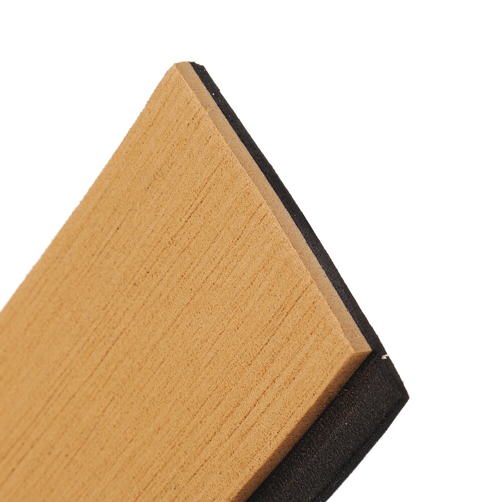 Eva boot teak dek tape rand marine vloerbedekking met zelfklevende geelbruin in zwart 5.8 cm x 240cm accessoires