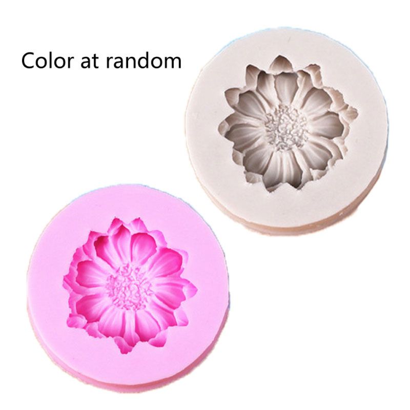 Mini Bloem Siliconen Cake Fondant Hars Mallen Rozen Bloem Mold Daisy Bloem Mallen Kleine Bloem Mallen Sieraden Art Gereedschap: C