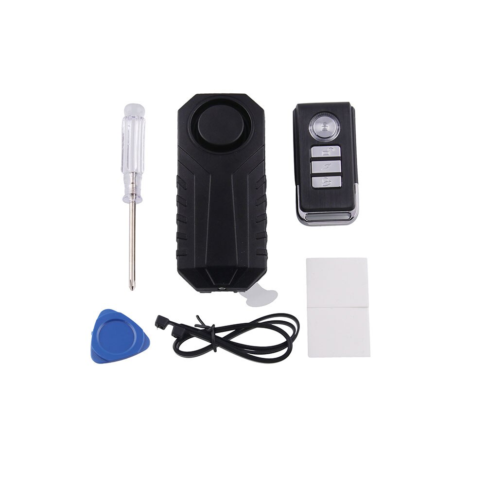 IP55 Bicycles113DB PC Alarm 3 Gears Adjustable Remote Control Electric Motors Induction Vibrations SOS Vehicle Search Function