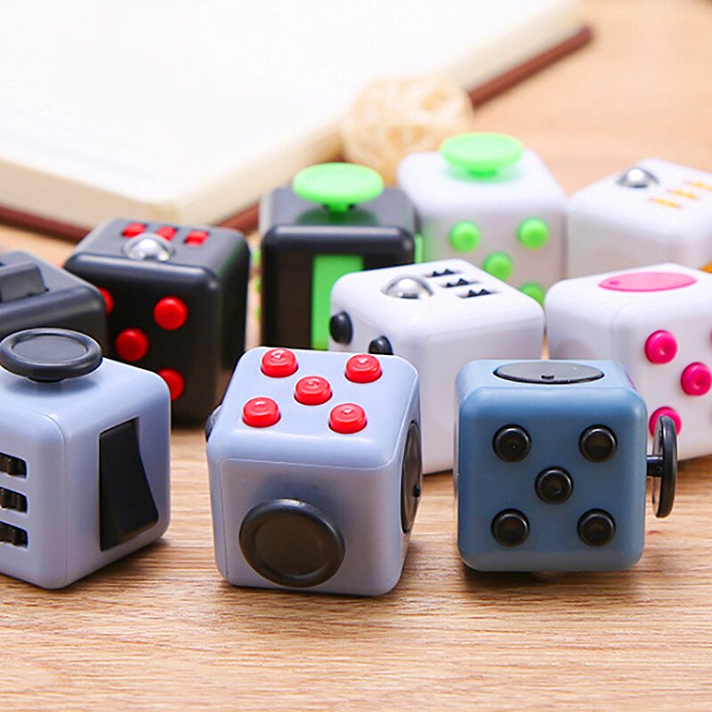 1 Pc Hand For Autism ADHD Anxiety Relief Focus Kids 6 Sides Magic Anti Stress Cube Spinner Toys Gaming Dobbelstenen Speelgoed