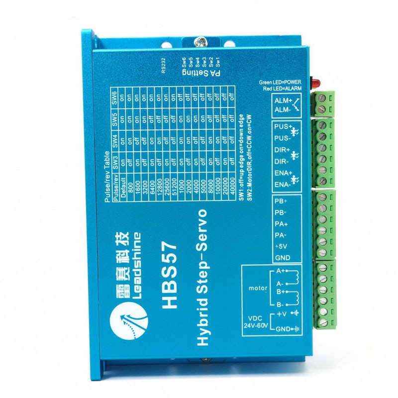 HBS57 Hybride Servo Drive Met 57 Serie Closed-Loop Motor Stroom: 7A Onderverdeling Bereik: 200 ~ 51200ppr