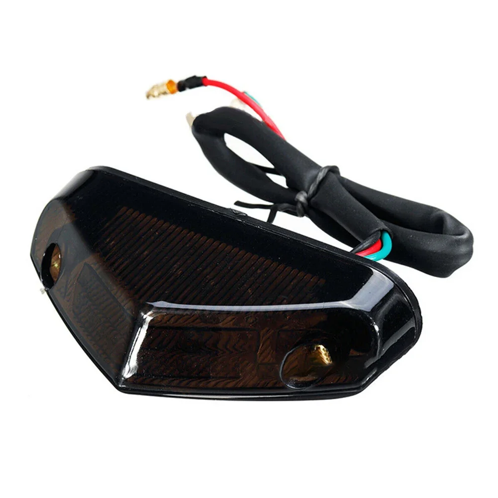 Car 26Cm White Red Black Motorcycle Motorbike Headlight Taillight Rear Stopping Light Indicadores DRL Para Motos De Cross: black