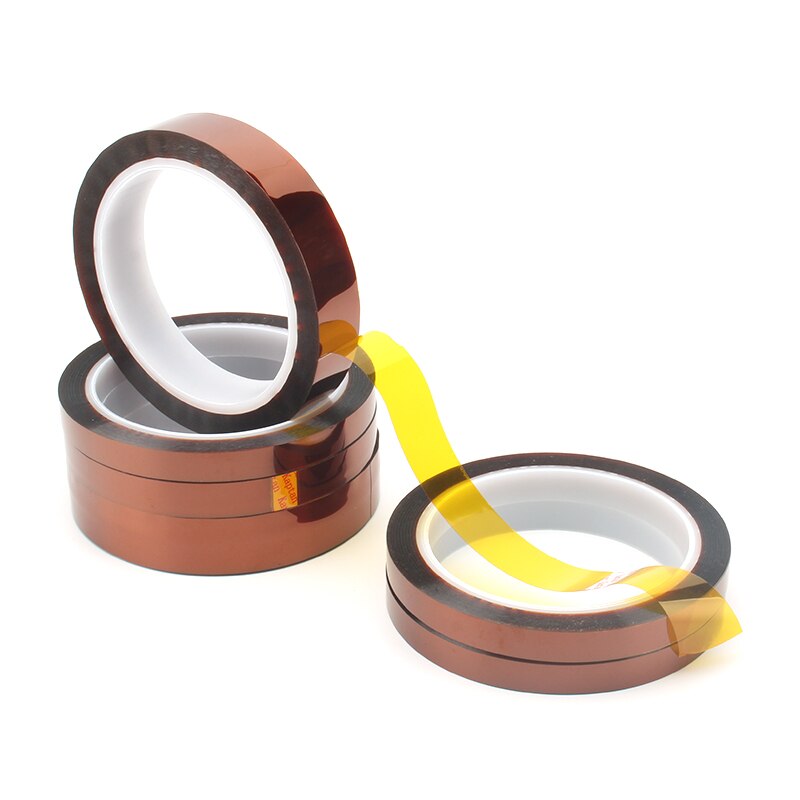 1Pc 33M Lengte Hittebestendige Polyimide Tape Hoge Temperatuur Lijm Isolatie Tape 30Mm 35Mm 40Mm 50Mm 100Mm Breedte